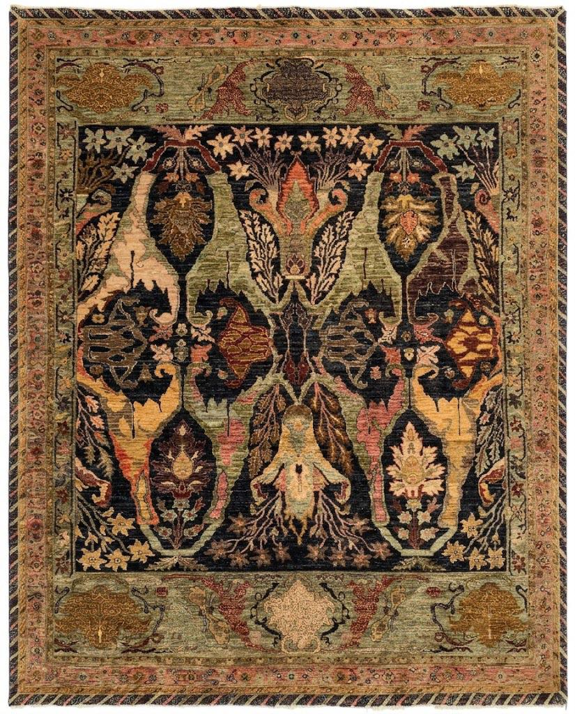 Rose Khorasan — hand-knotted, made to order